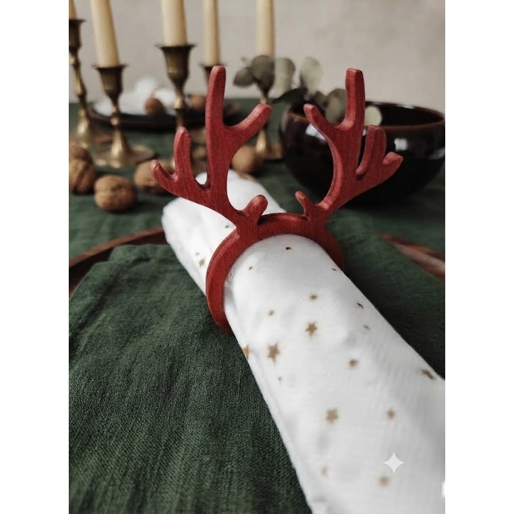 Porta-Guardanapo Chifre de Rena kit com 6 – Decoração de Natal