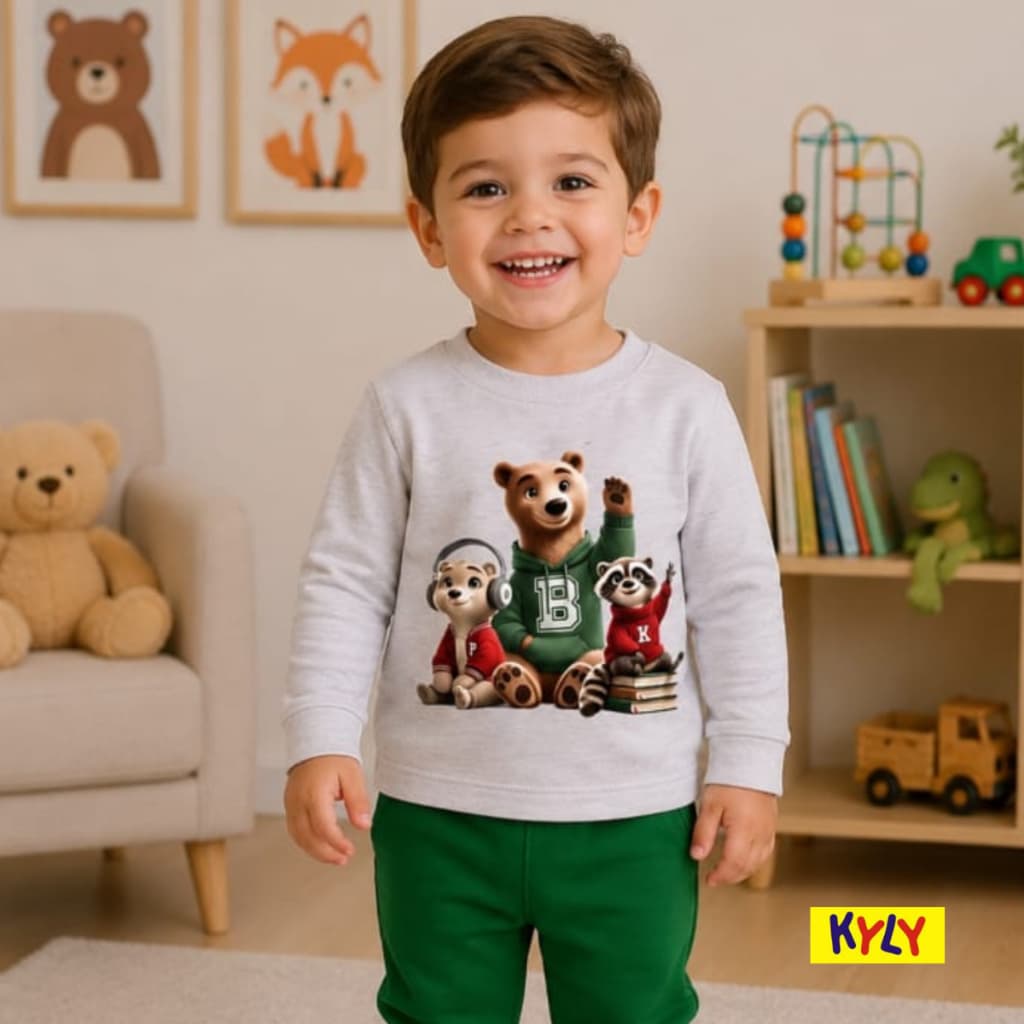 Conjunto infantil menino meia estação  Kyly tamanhos  1 ao 3  1001575