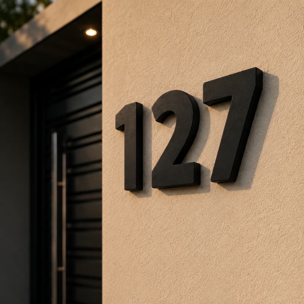 Número Residencial 15cm Para Casa Porta Fachada Numeração