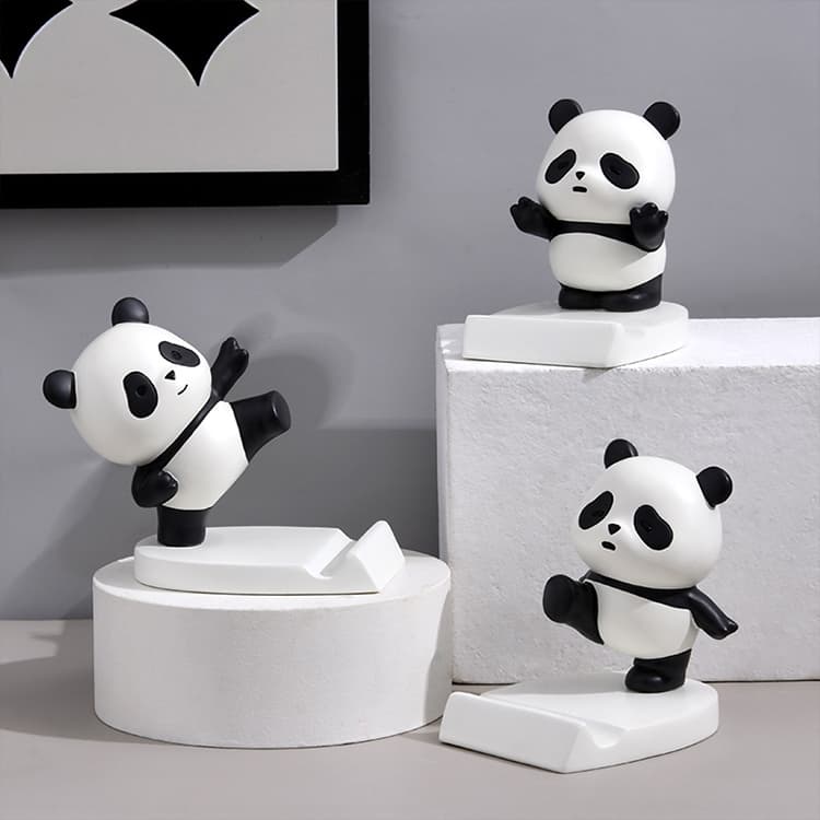 Suporte Apoio Para Celular Em Resina Mesa Ursinho Urso Panda