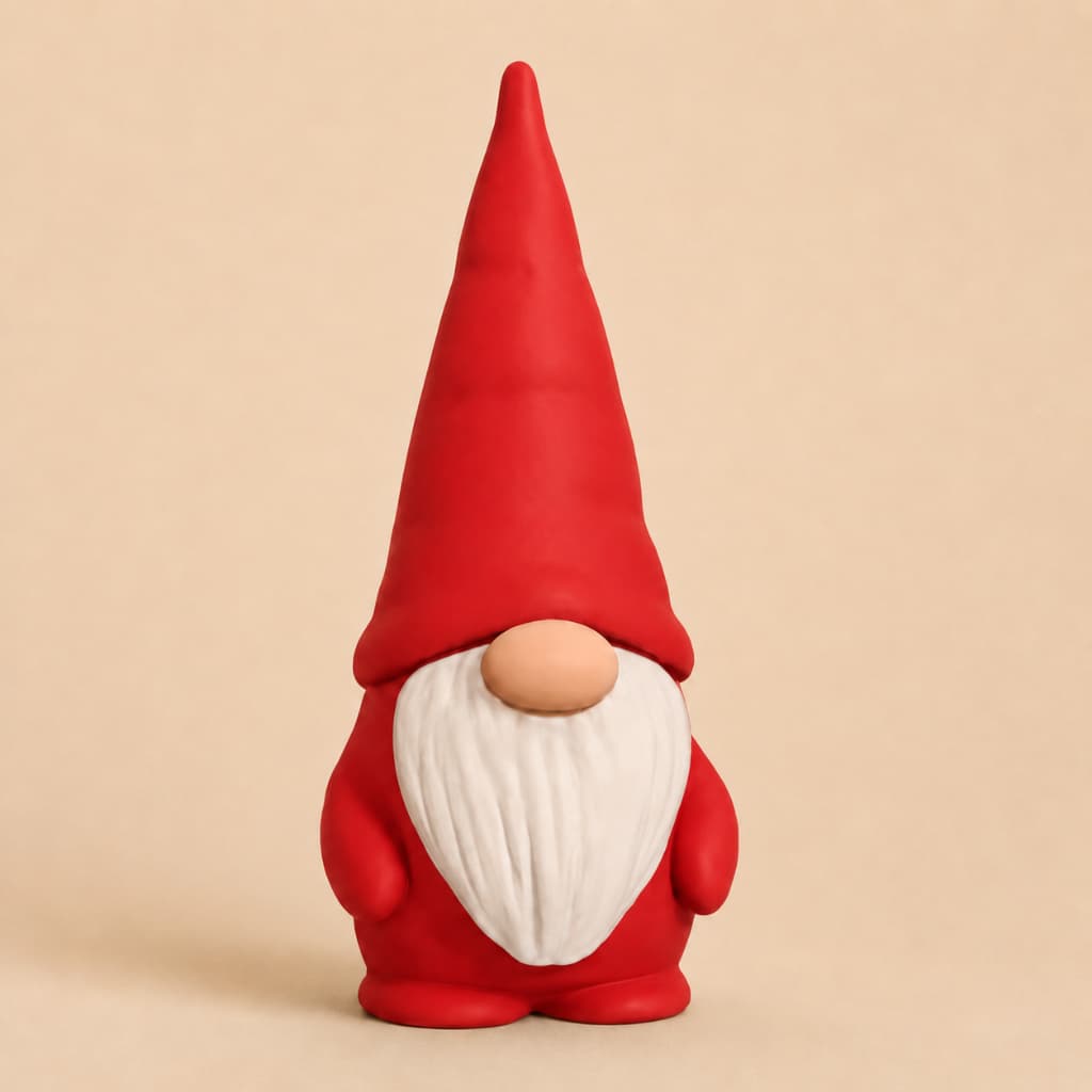 Enfeite Decoração com Gnomo para Ambientes Festivos Mistico NATAL