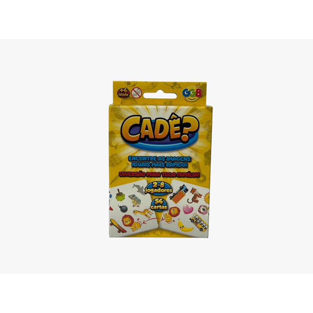 Jogo de Cartas Cadê? Encontre as Imagens Iguais – GGB Brinquedos (54 Cartas)