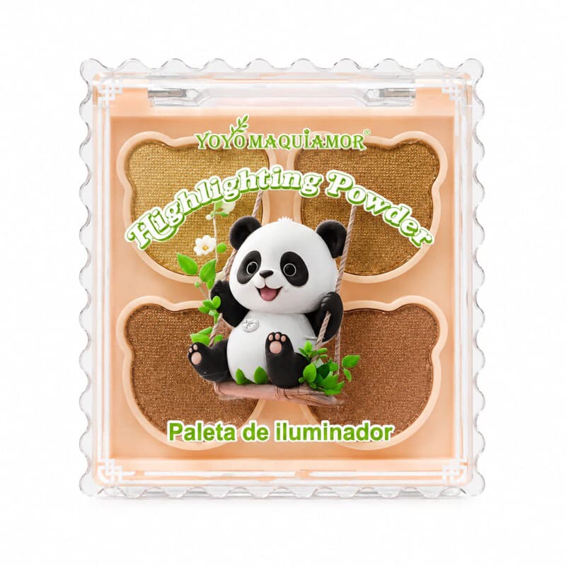 Paleta de Iluminador Panda Highlighting Powder – YOYOMAQUIAMOR