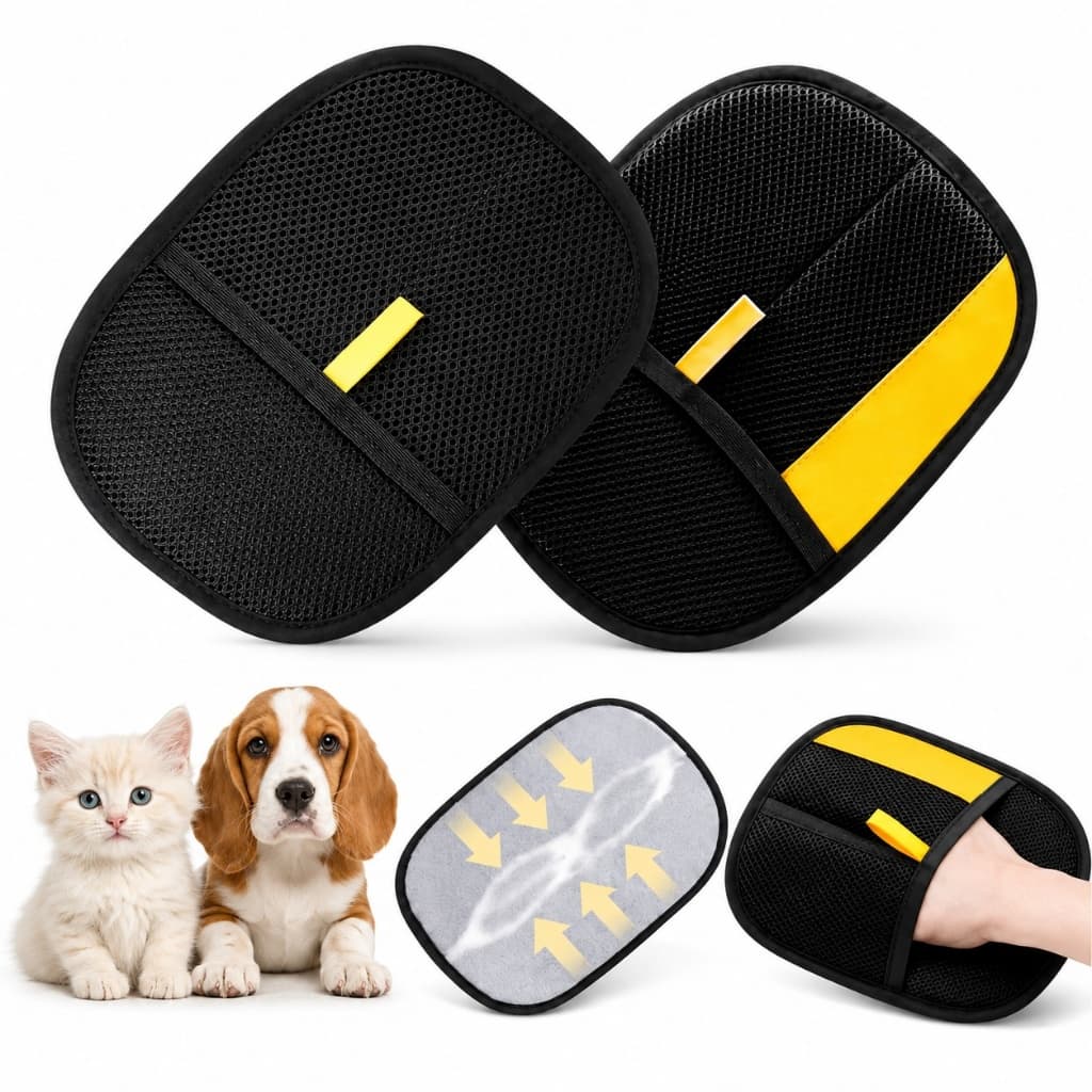 Luva Removedora de Pelos Pet Reutilizável para Roupas Sofá e Estofados