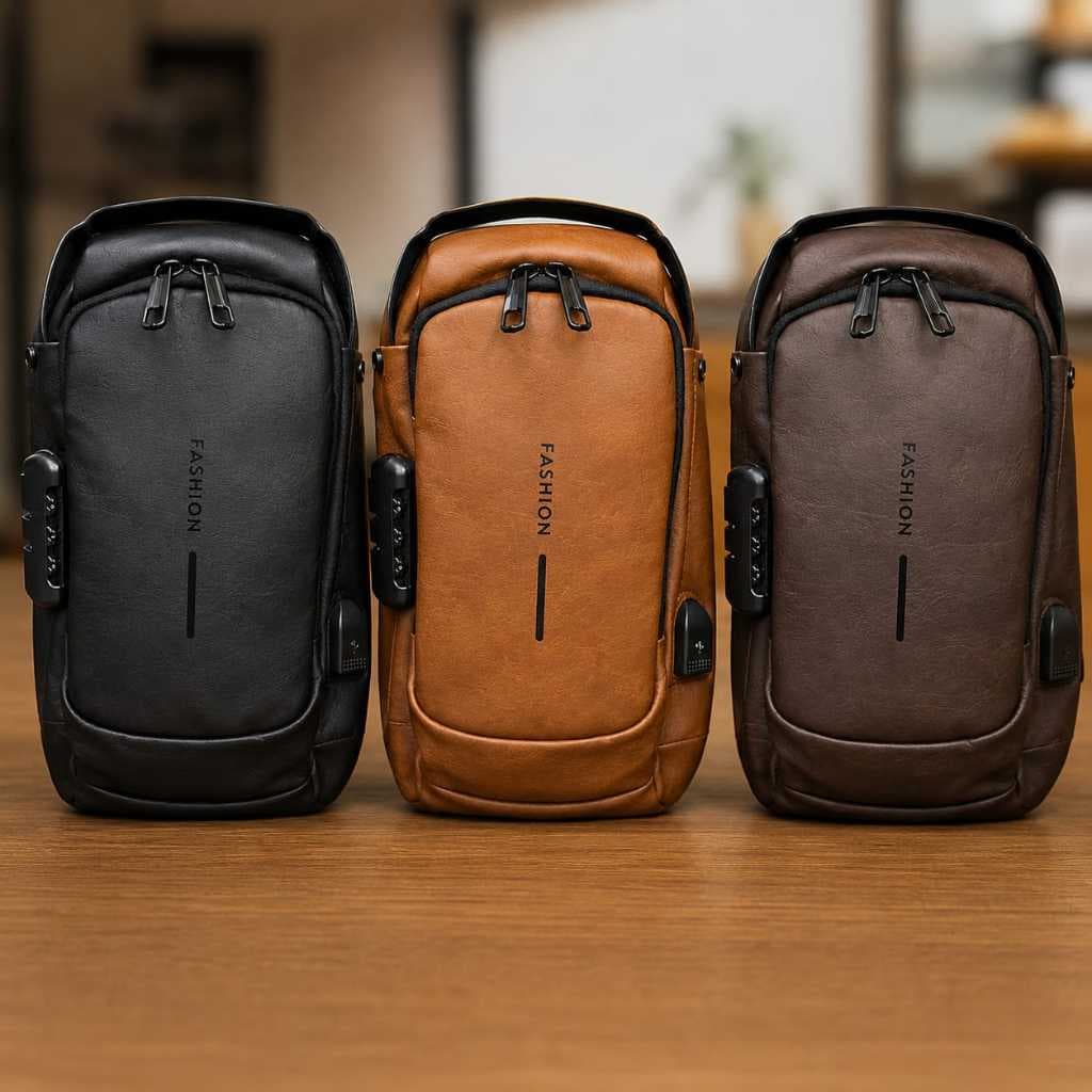 Pochete Couro Masculina / Feminina Casual / Bolsa De Ombro / Transversal