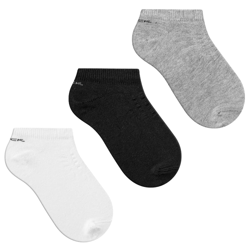 Kit 3 Pares Meia Sapatilha Infantil Cano Curto para Tênis Sapatênis Dia a Dia Escola Menino E Menina