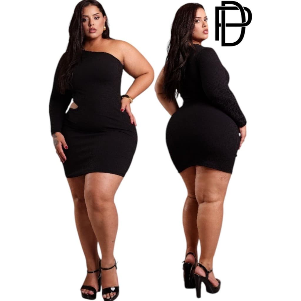 Vestido All Black Moda Curvy -SLIM