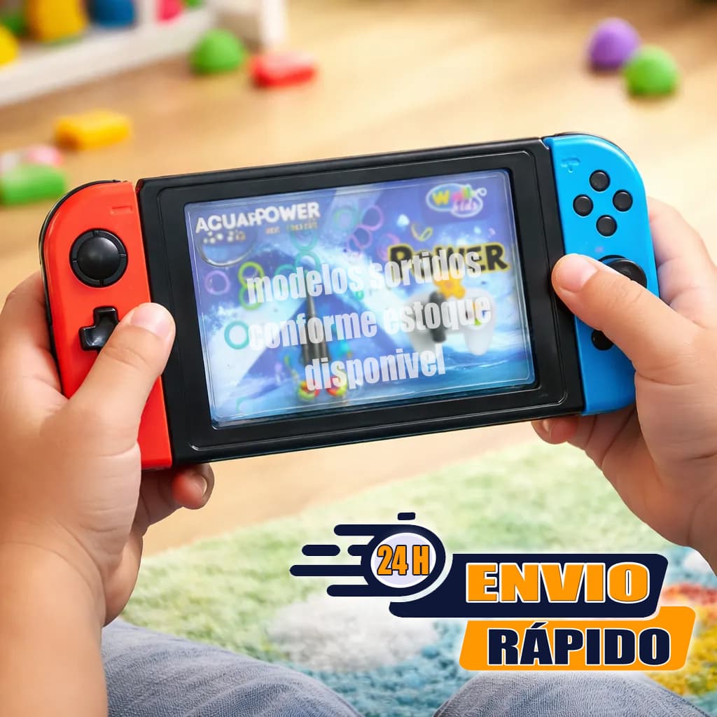 Aquaplay Jogo de Argolas Agua De Plástico bolinhas desenho Animais joguinho Infantil Water Mini Game
