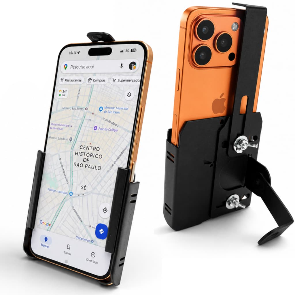 Suporte Celular Universal Moto Anti-furto Reforçado