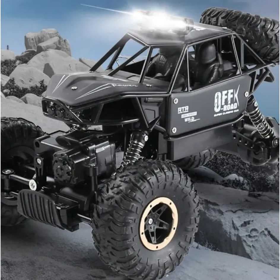 Carrinho Controle Remoto Grande Metal 4x4 Com Bateria Reserva 1:16 Promoção