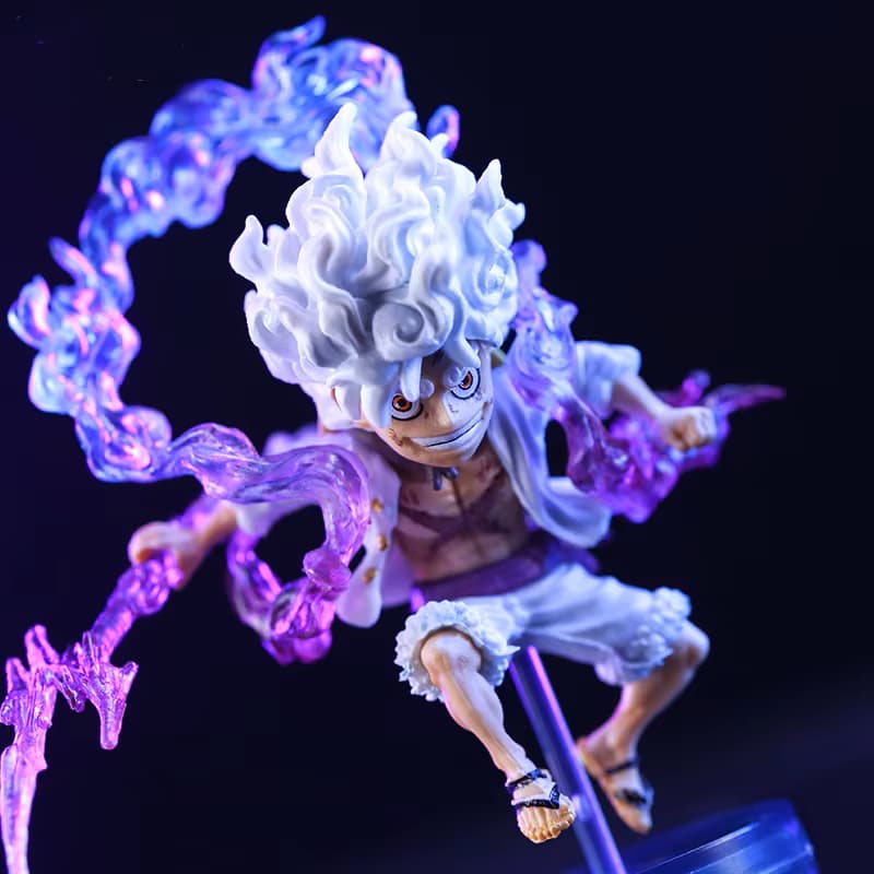 Action Figure Luffy Gear 5 Colecionável One Piece Chapéu de Palha