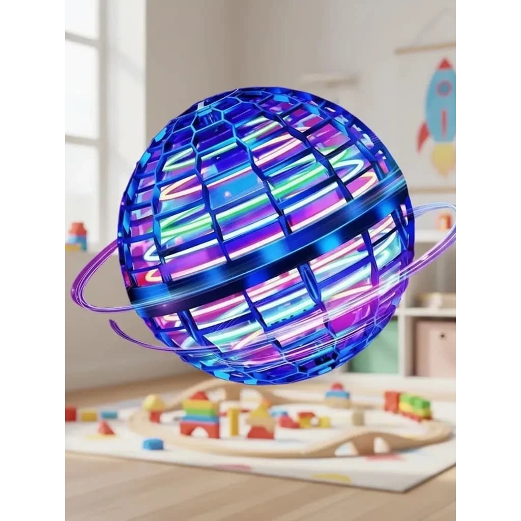Bola Voadora Mágica Brinquedo Mini Drone de Mão Infantil  LED USB Recarregável Cores Sortidas