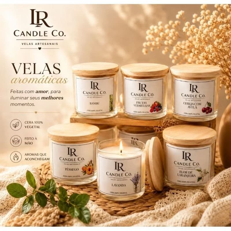 Vela Aromatica | Pavio de Algodão | 100g