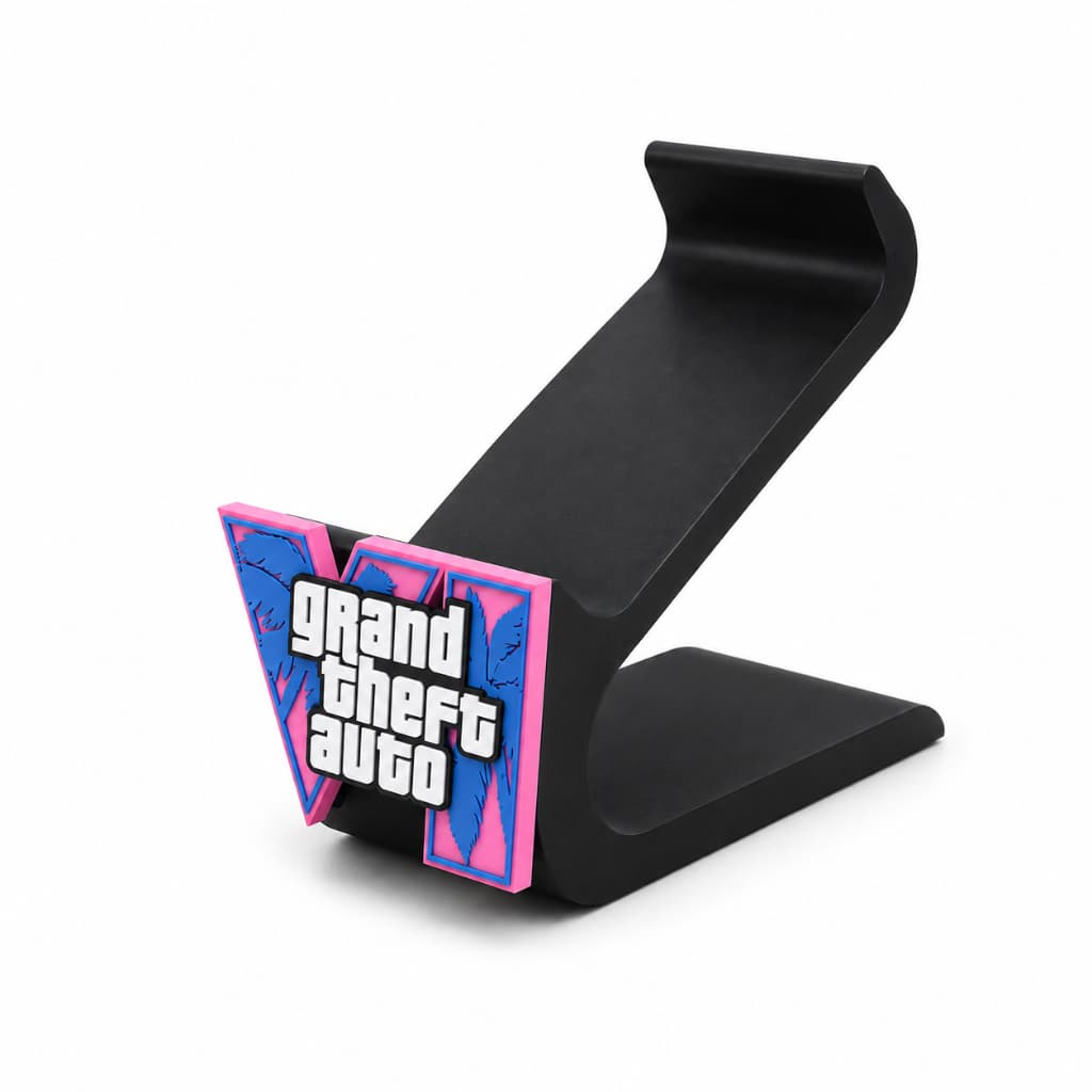 Suporte Universal para Controle Gamer PS5 PS4 Xbox Switch Organizador de Mesa Setup Tema GTA 6 ps3 ps4 ps5 gta6 geek