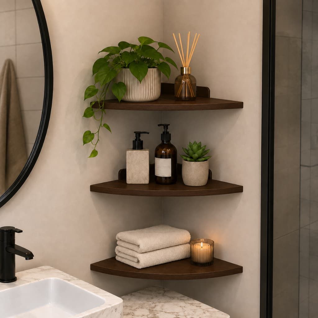 Kit 3 Cantoneiras Em MDF Decoração Quartos Infantil Salas Cozinha