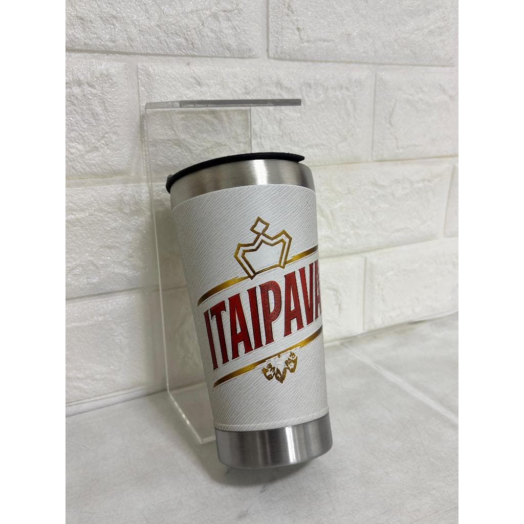 Copo Térmico 473ml Cerveja ITAIPAVA/brinde/tampa/abridor
