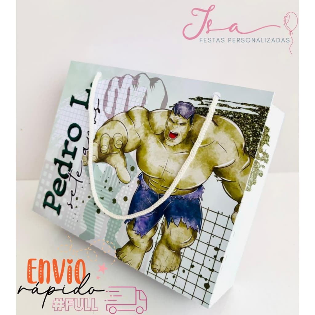 Sacolinhas Hulk Personalizadas Kit Festa Infantil