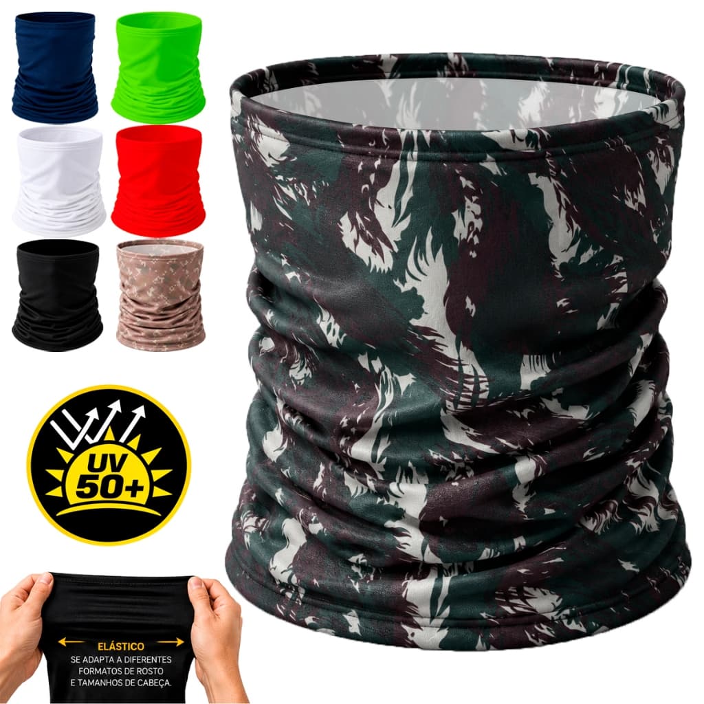Bandana Tubular Ciclismo Pedal Moto Pesca Proteção Masculina e Feminina