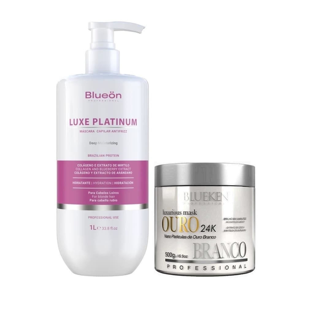 Platinum Selagem Blueken Luxe + Mascara Ouro branco.NF