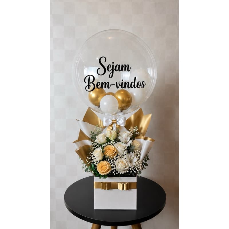 Adesivo Vinil para Balão Sejam Bem-vindos| Envio Imediato