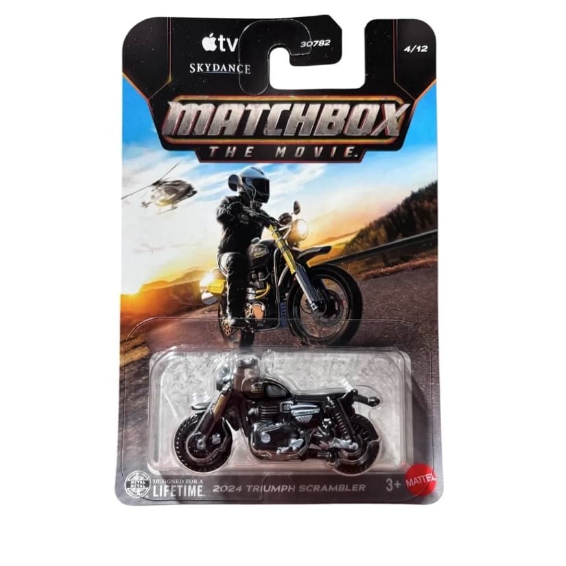 Matchbox The Movie Miniaturas Colecionáveis Triumph Scrambler 4/12 Ref 30782
