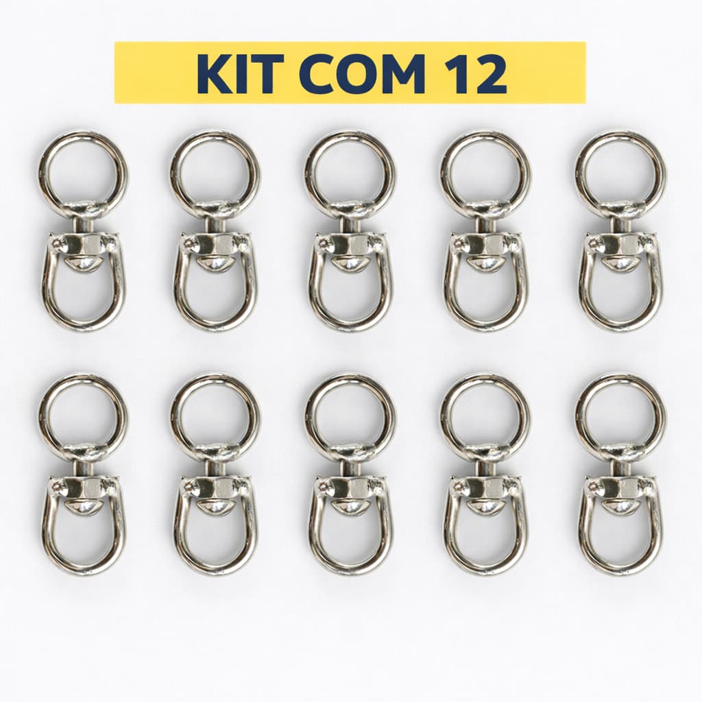 Kit C/12un Destorcedor Giratório Duplo Metalgalvanizadotam:1