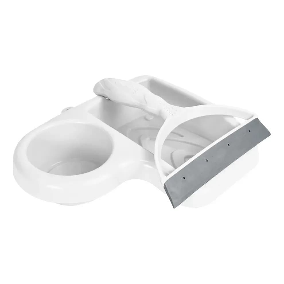 Kit Porta detergente Dispenser Suporte + Rodinho para Pia - Keita