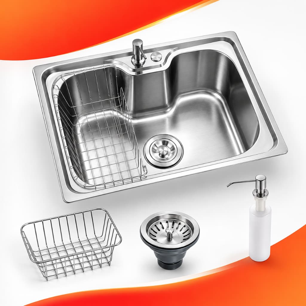 Cuba para Cozinha Gourmet pia aço inox com Acessórios  pia de Cozinha Pia de Cozinha Cuba 50x40 cm