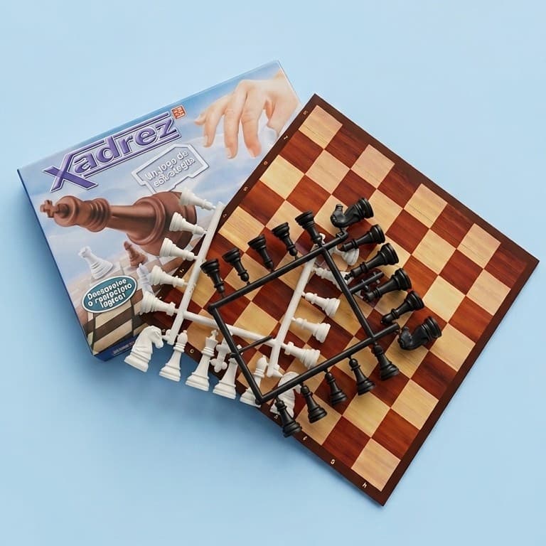 Xadrez - Jogo Clássico de Estratégia Leve e Fácil de Transportar Chess