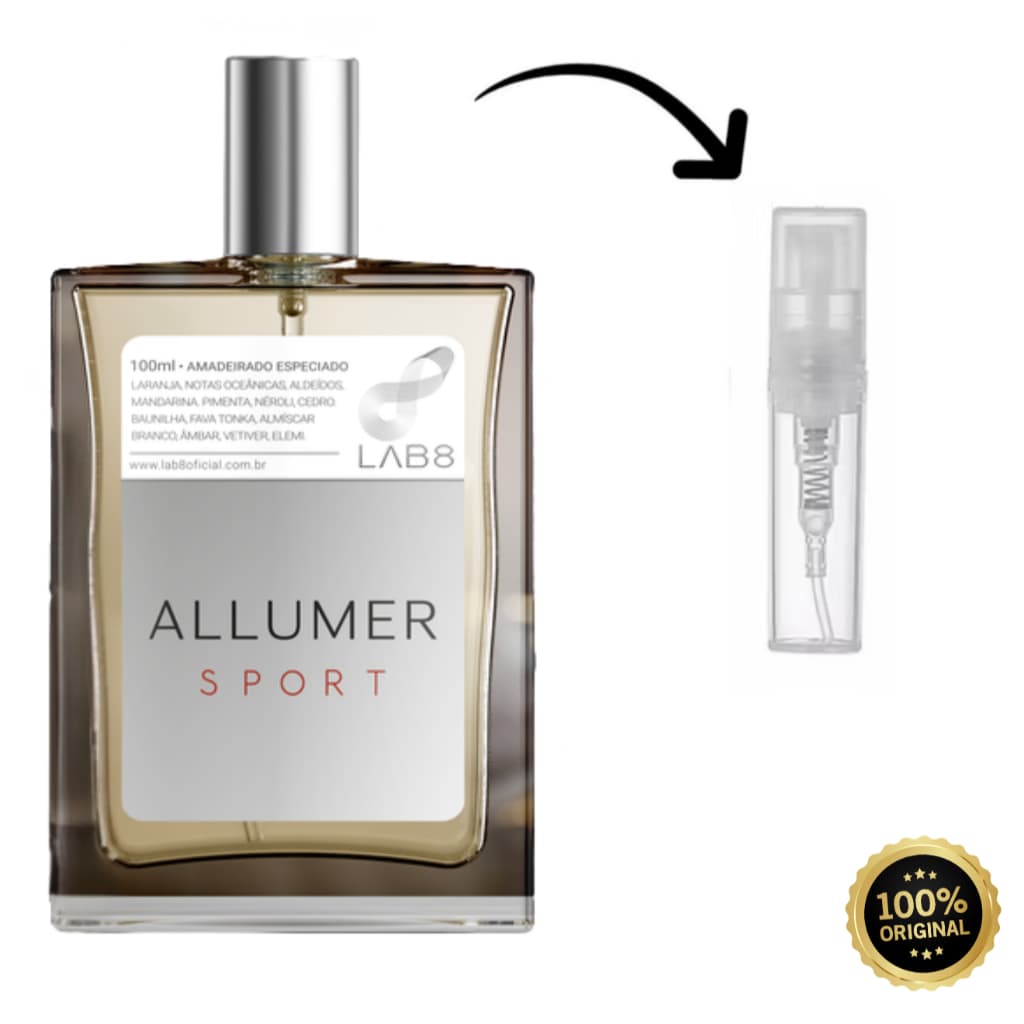 Allumer Homme Sport Perfume Lab 8 Perfume Masculino - Feminino Fresco