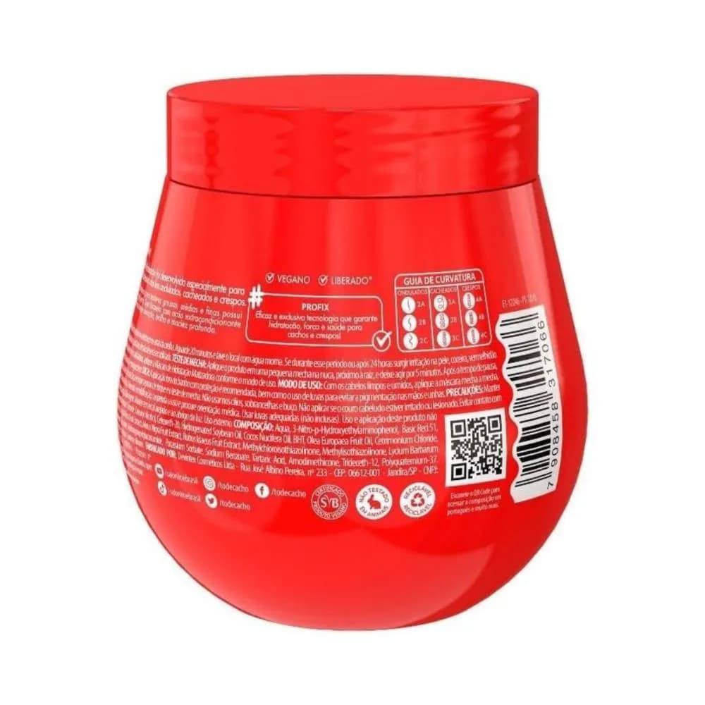 Máscara Matizadora Vermelha Salon Line #Todecacho 300g Cabelos Cacheados