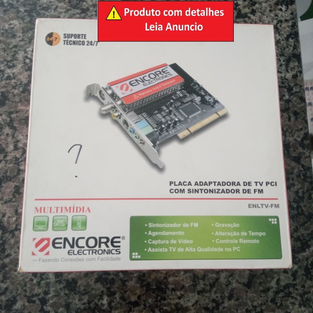 Placa De Captura Vídeo Encore Pci C/ Fm - Leia Anuncio (Usado)