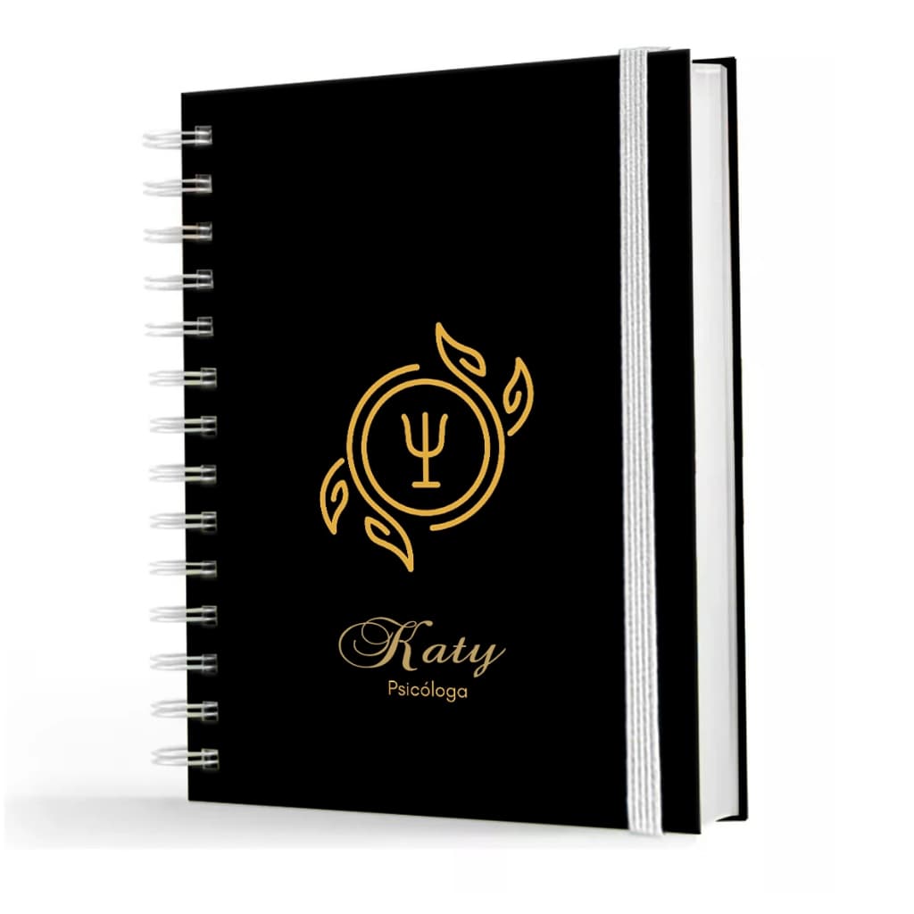 Agenda Planner Executivo Psicologia Neutra 2027 A5 Personalizada | 1 Dia Por Página | Capa Dura