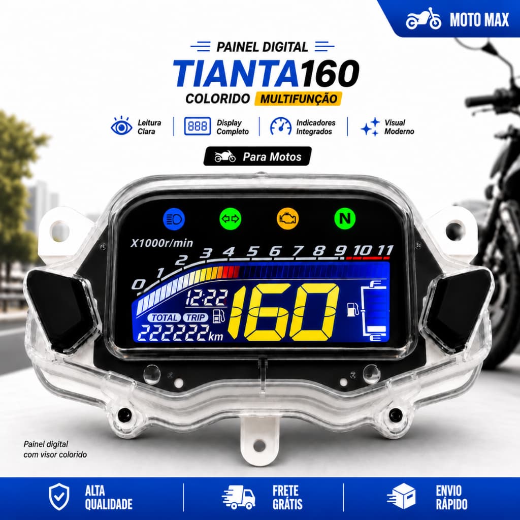 Painel Digital motocicleta para Honda Titan 160 Ex 2016 2017 CG 160 Fan Cargo 2018 2019 2020 Velocímetro Original