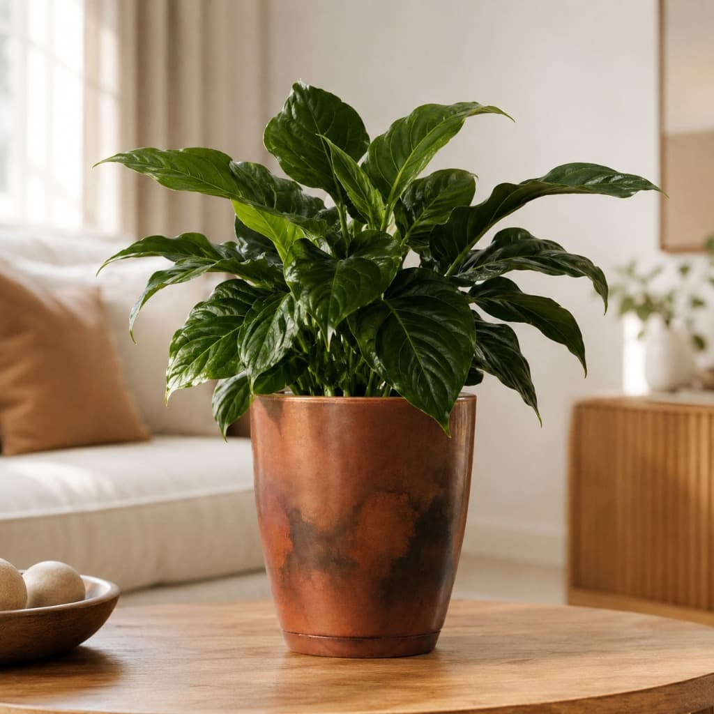 Vaso Plantas Decorativo Sala Jardim Quarto Cone Bojo Liso Polido Marmorizado com Prato Luxo