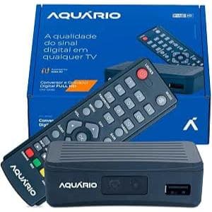 Conversor Digital e gravador Aquario Full Hd Compacto Dtv-4000s Preto 110v/220v (bivolt)