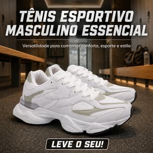 Tênis Masculino Esportivo com visual moderno- GARANTA JÁ O SEU