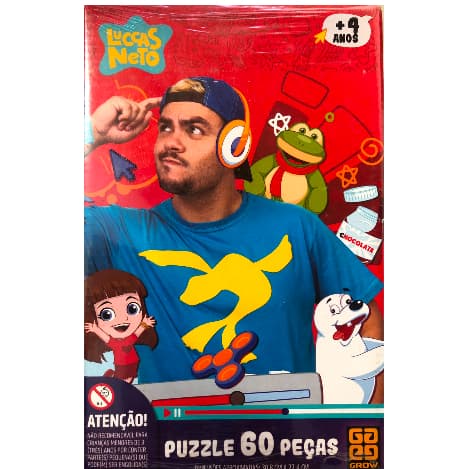 Puzzle 60 Peças Luccas Neto Grow 03573 Infantil +4 Anos