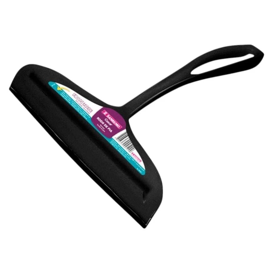Rodo de Pia Rodinho 14cm Raspador Sanremo Preto de Água para Cozinha Bancada e Pia