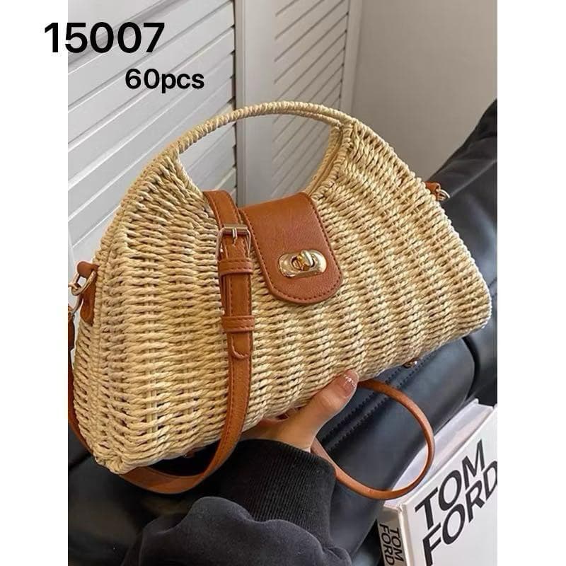 Bolsa de palha feminina -elegância e leve seus looks