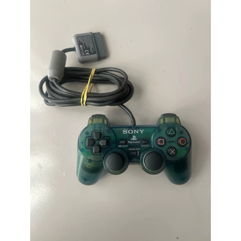 Controle Original PlayStation 2 verde translúcido