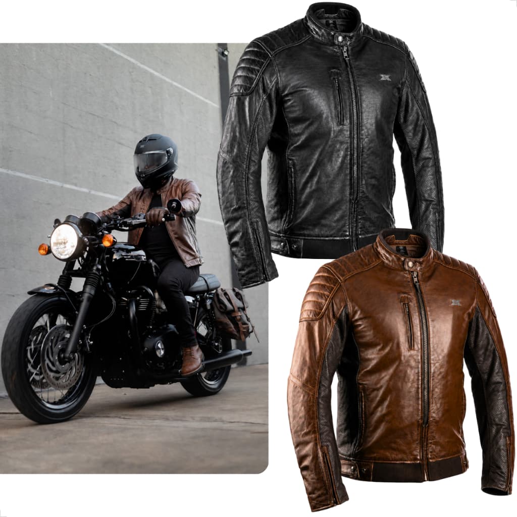Jaqueta Texx Rebel Couro Búfalo Legítimo Moto Motociclista Masculina Proteção Ombros Cotovelos Costas