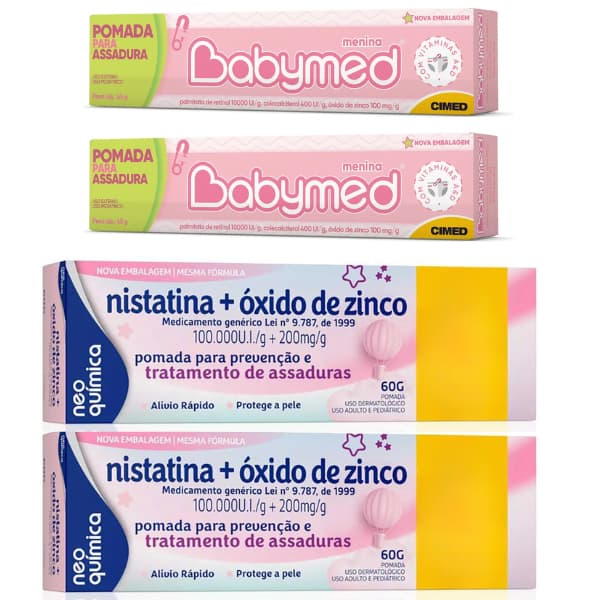 Pomada pra Assadura Preventiva e tratamento Babymed 45g+ Nista....