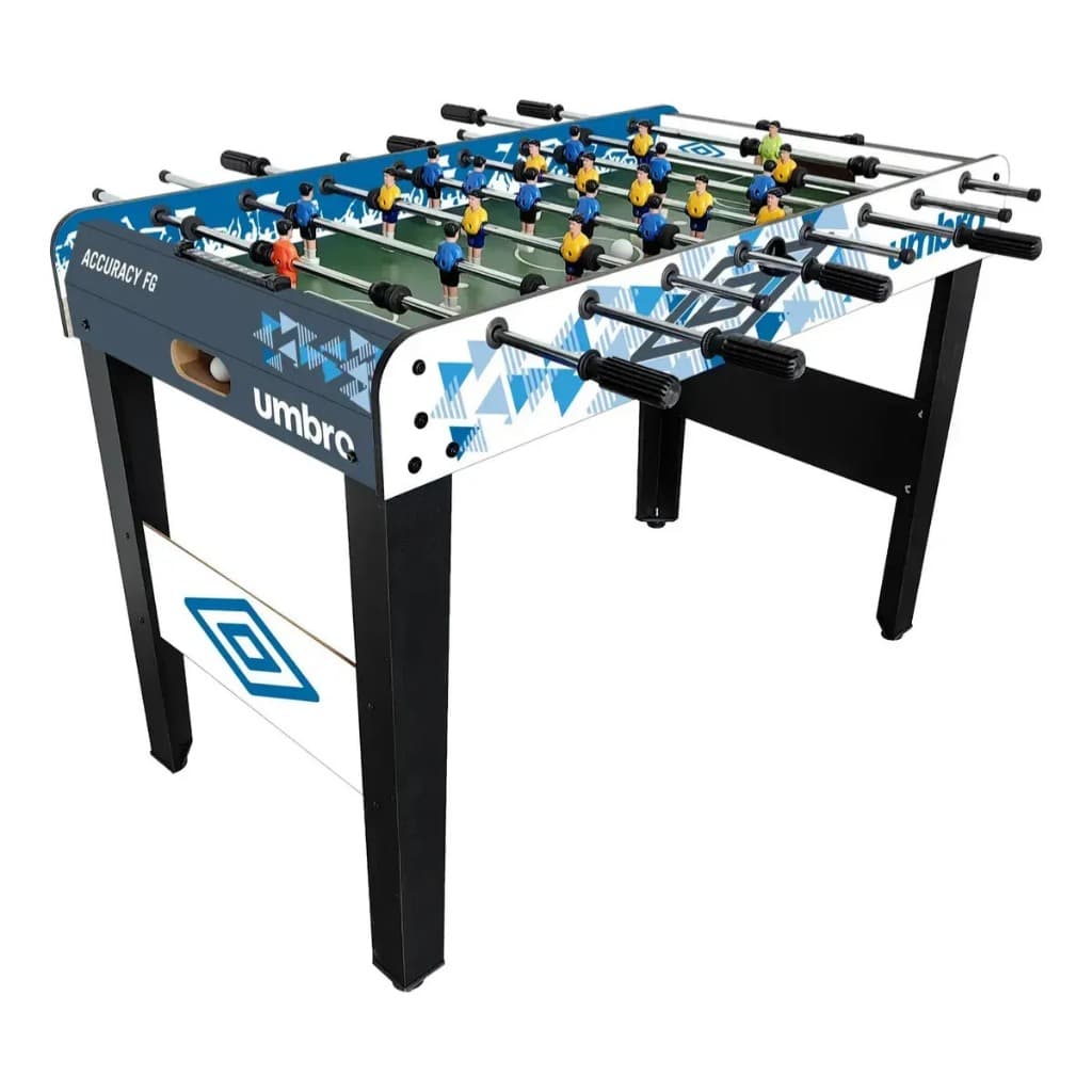 Mesa de pebolim Umbro Accuracy cor preto com bonecos de polipropileno e bolas incluídas