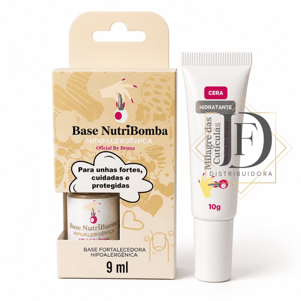 Kit Cuidados para Unhas – Base NutriBomba Hipoalergenica + Milagre das Cutículas