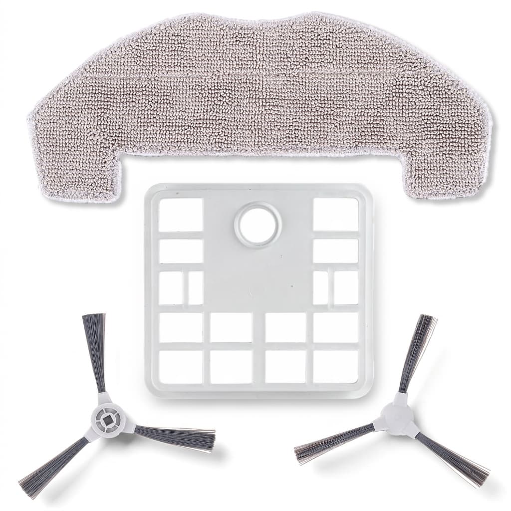 Kit Peças Reposição Robô Aspirador Panda Plus AMGR1 – Escovas Laterais + Filtro HEPA + Pano Mop