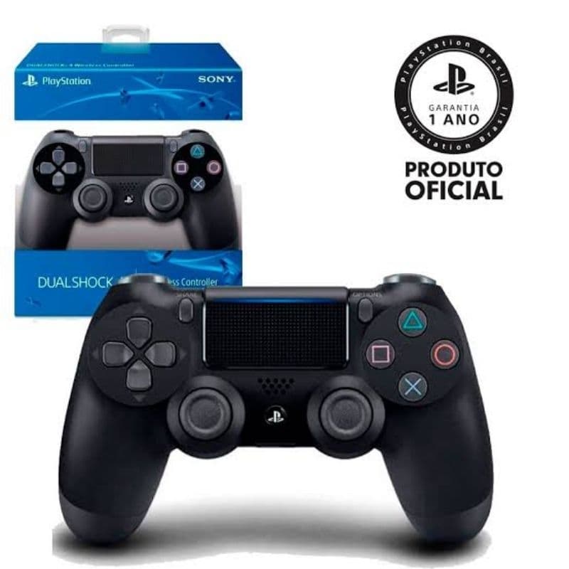 Controle PS4 Original Dualshock 4 Sem fio + Cabo