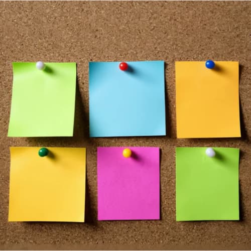 Kit 8/12/16 Blocos de Papel Autoadesivo Anotação Post It - 100 Folhas Cada Bloco 38mm