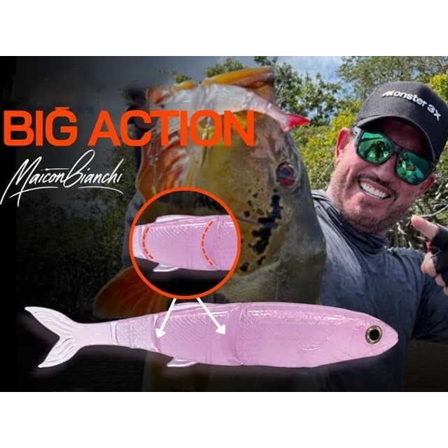 Isca Soft Monster 3X Big Action Shad - By Maicon Bianchi