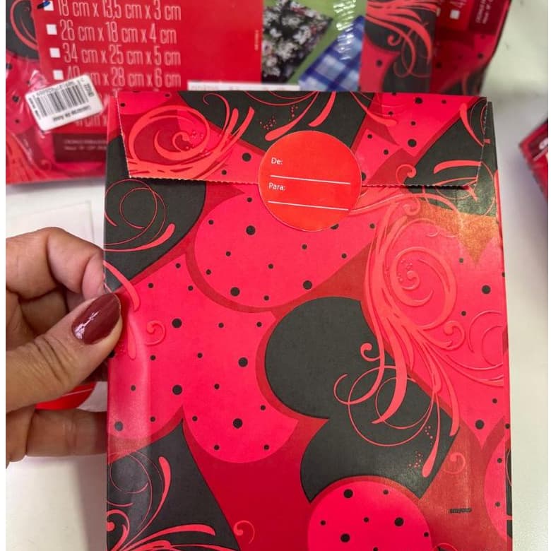 Saco de presente tipo envelope c/25